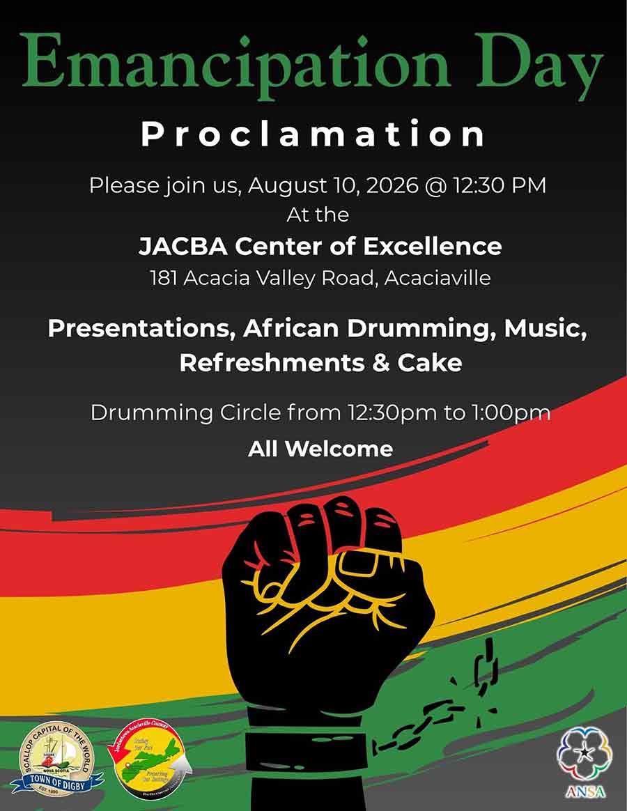 Emancipation Day Proclamation . Poster for event August 10, 2026 12:30
